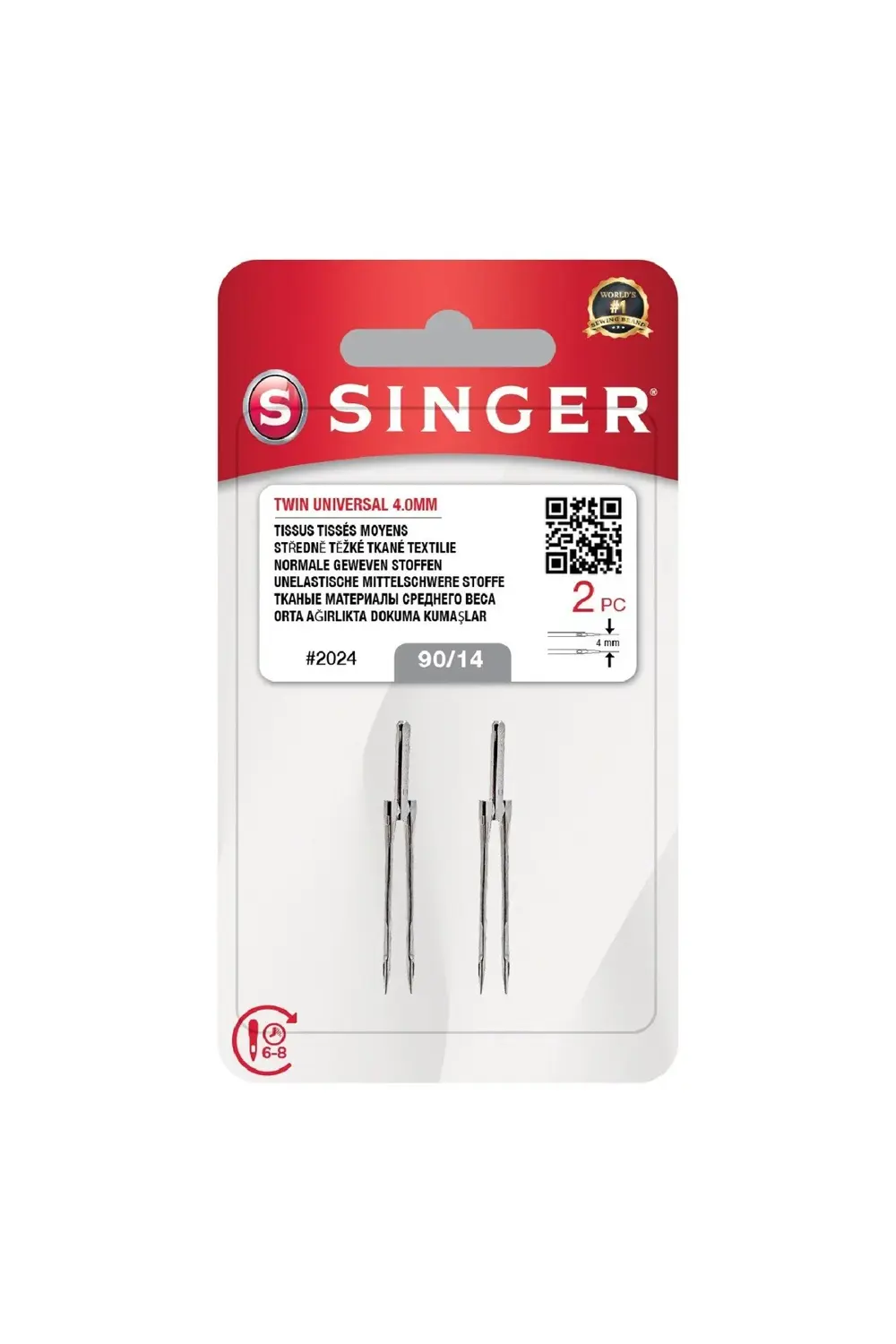 Çift İğne 4Mm. (2'Li Blister/14 No.)