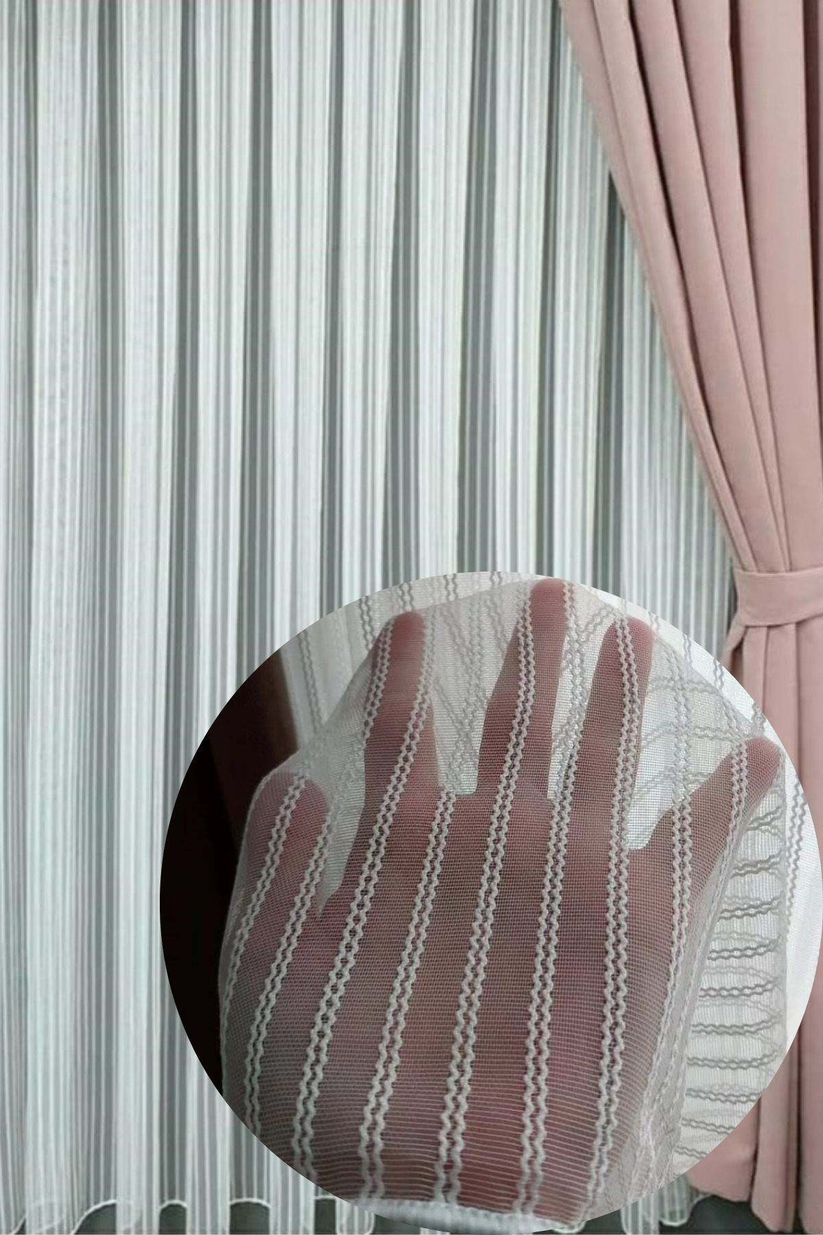 Özgün Perde Çift İplik Makarna Perde (1/2,5 Normal Pile)