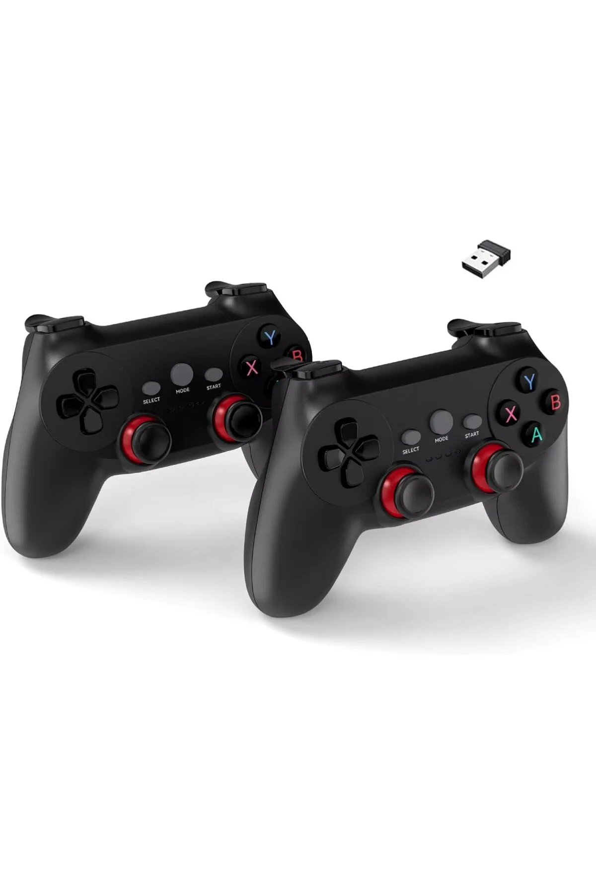 Çift Josystick 2.4G Kablosuz Oyun Kolu PC Uyumlu Pilli Joystick W