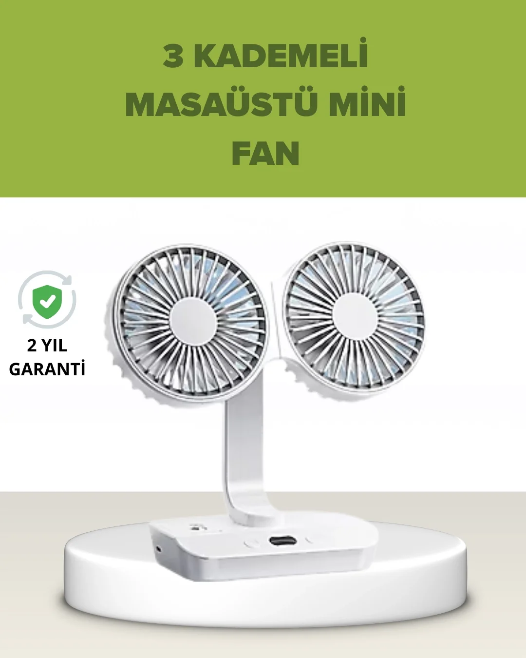 Çift Kafalı Masaüstü ve Duvar Tipi Sessiz USB Şarjlı Fan Fiyatı, Yorumları ve Özellikleri
