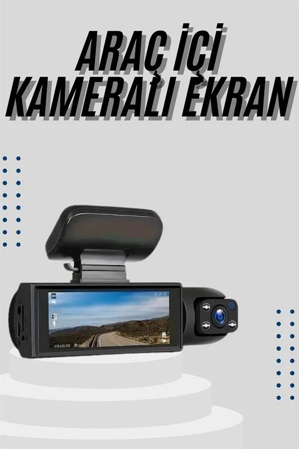 Çift Kameralı Araç Kamerası Ön ve Arka 1296P G-Sensor ile Tam Koruma