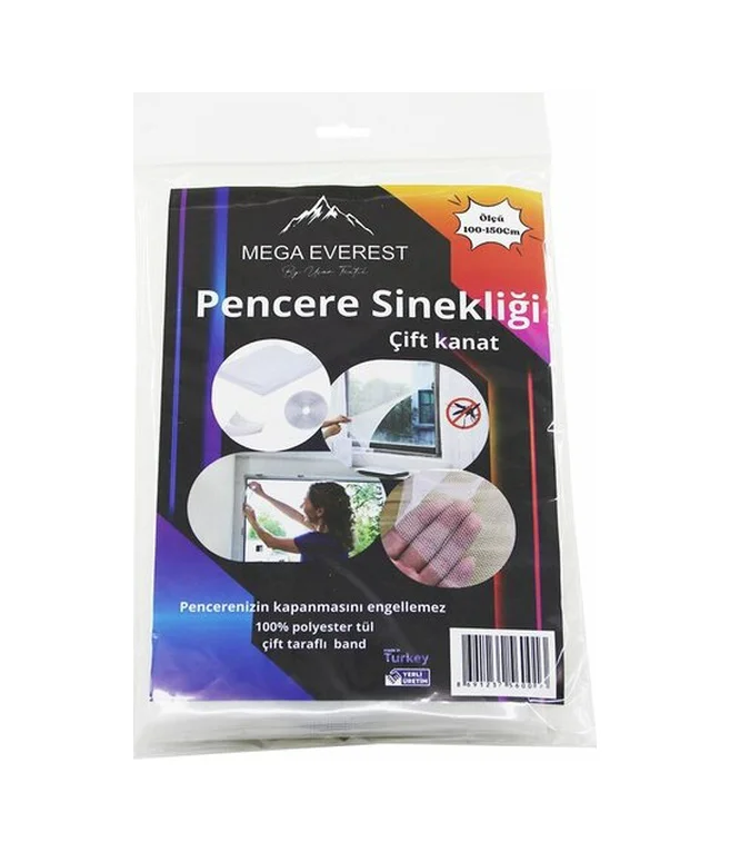 Çift Kanat Tül Pencere Sineklik 100x150cm - 5mt Bant 5224 Diğer