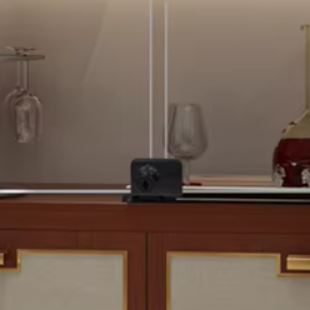 Çift Kanatlı Siyah Vitrin Cam Kilidi