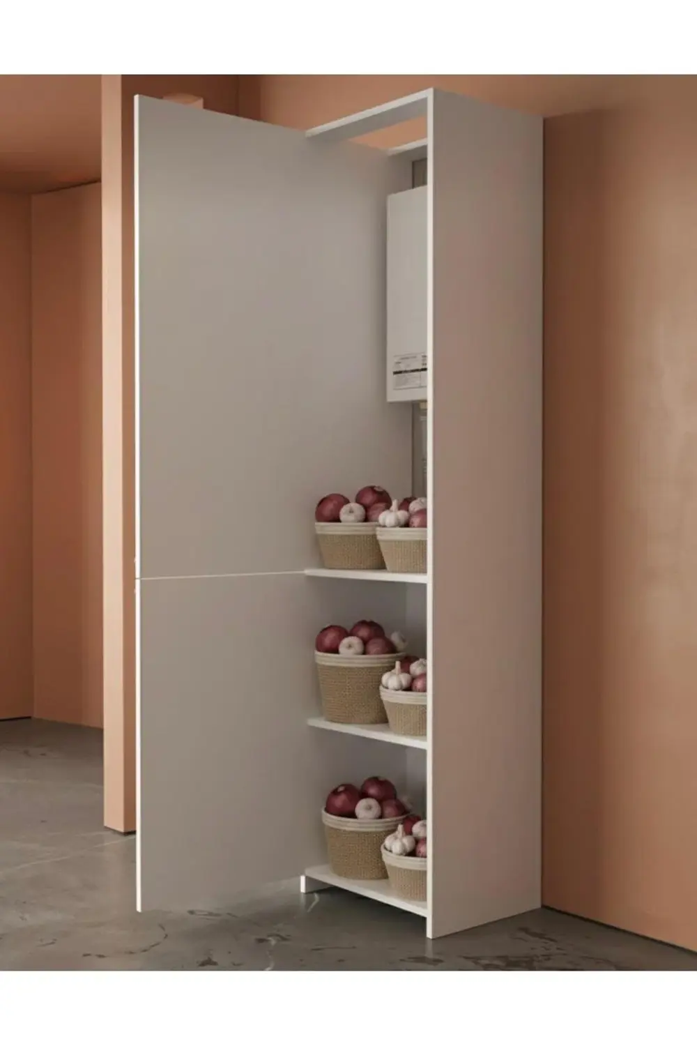 ÇİFT KAPAKLI KOMBİ DOLABI