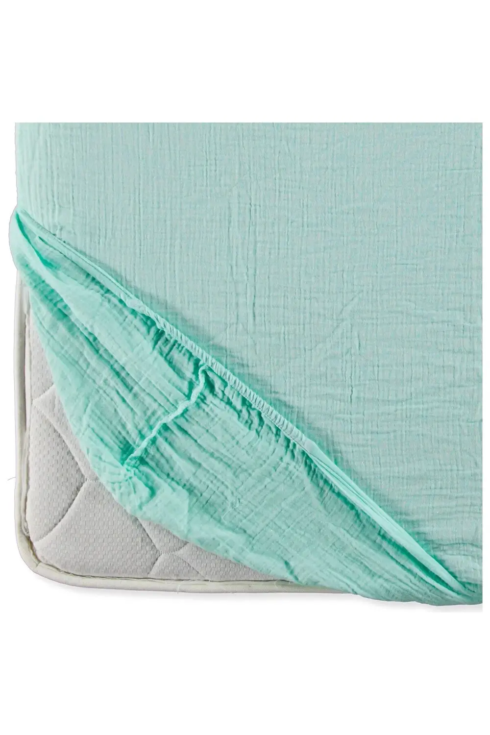 Çift Kat Bebek Müslin Kumaş Fitted Çarşaf 65x95