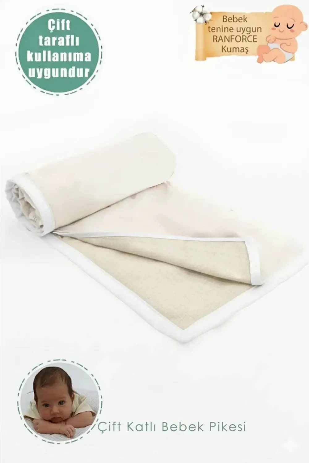 Çift Kat Bebek Pikesi, Yenidoğan Için Kundak Battaniye, Gökkuşağı