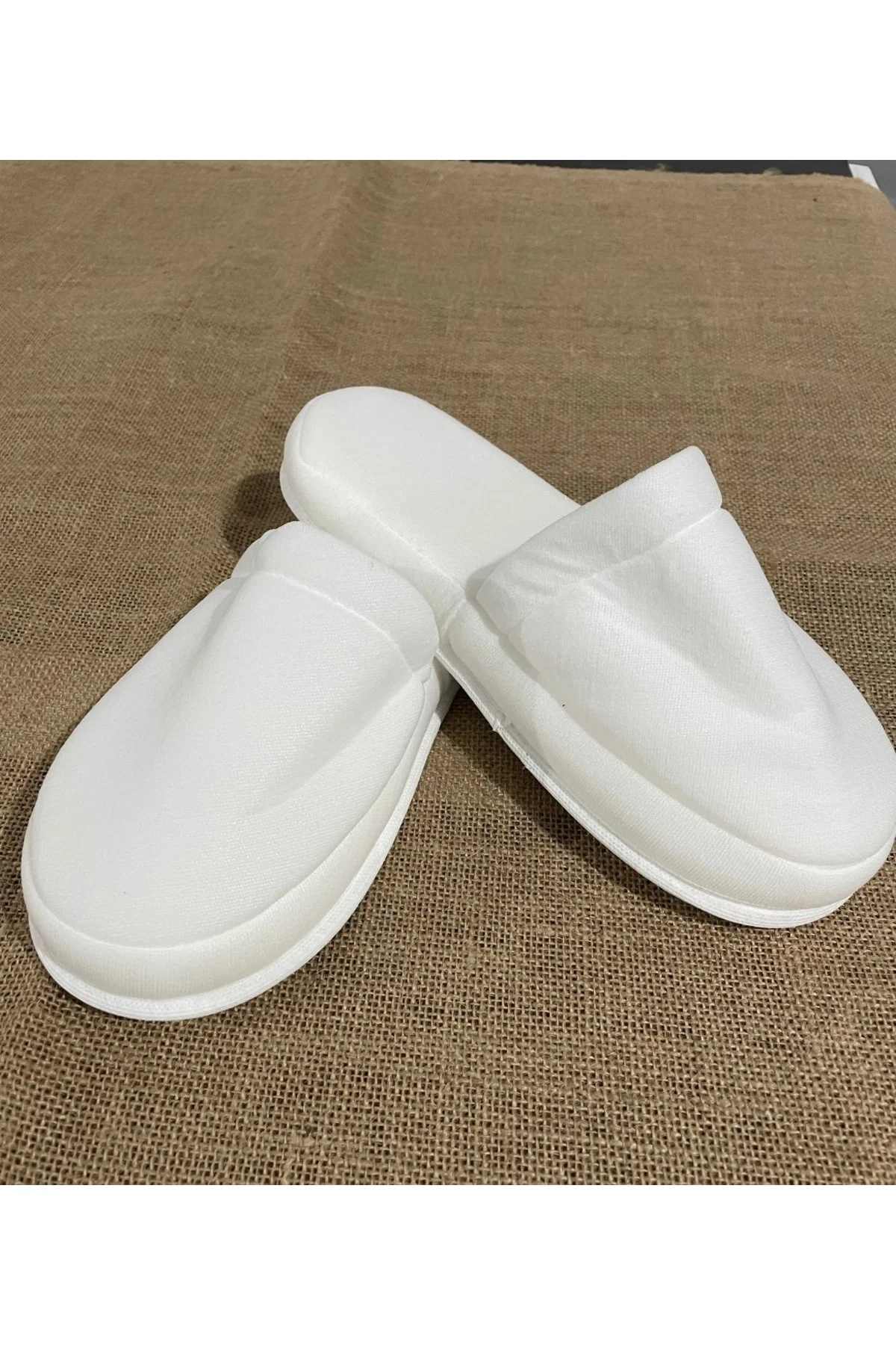 Çift Kat Polyester Havlu Süslenebilir Lohusa Terliği Kalın Sünger