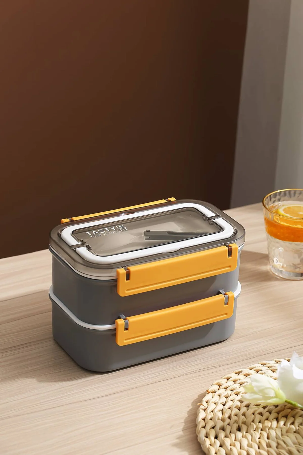 Çift Katmanlı Paslanmaz Çelik Beslenme Kabı-1600 ml Beslenme Kutu