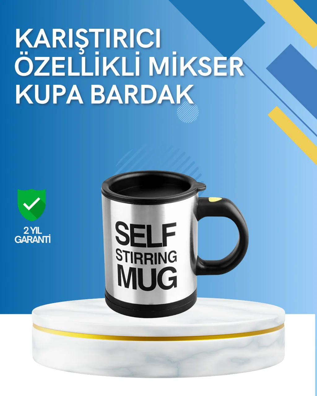 Çift Katmanlı Termos Özellikli Karıştırma Motorlu Kupa - Lisinya Diğer