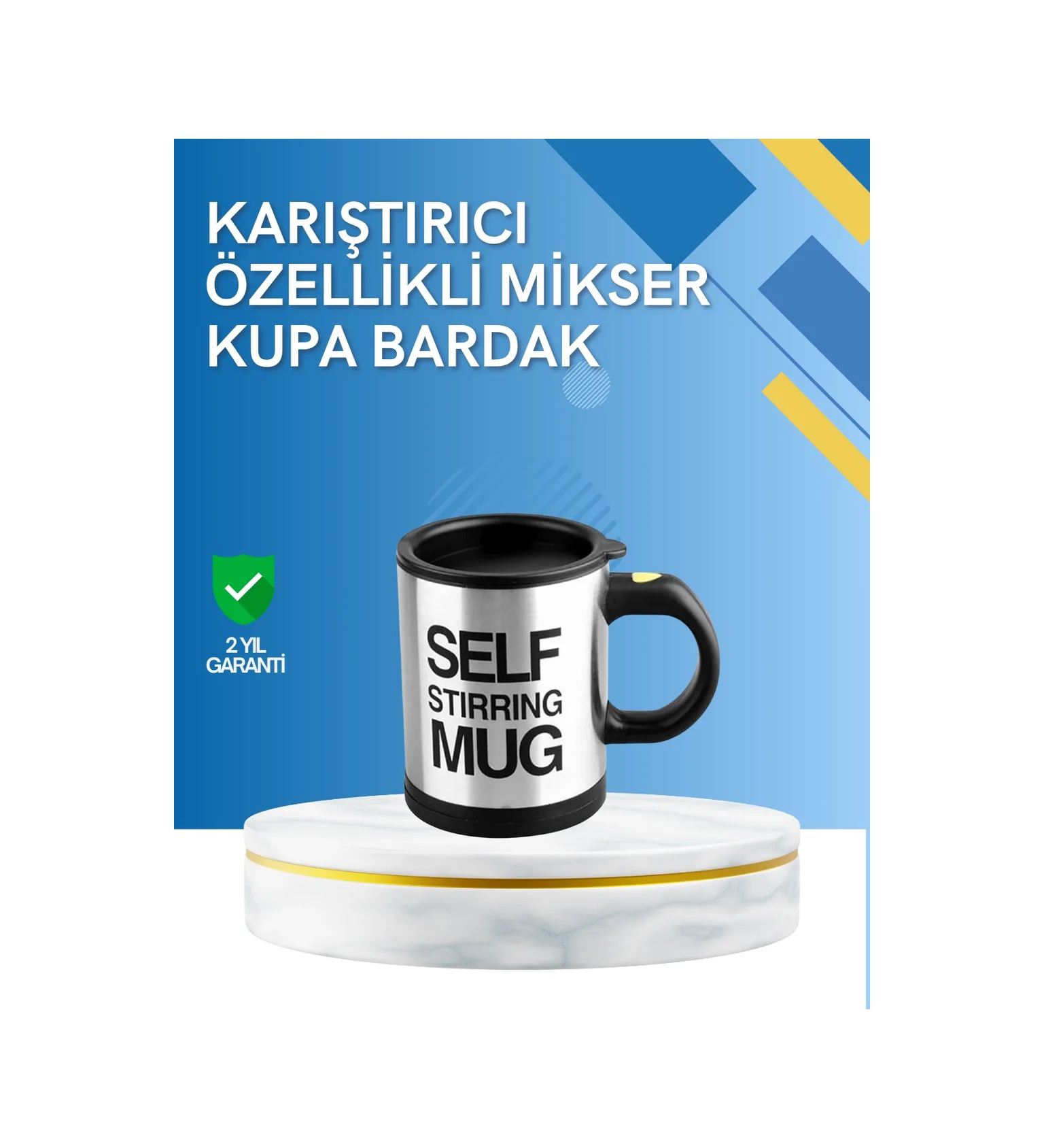 Çift Katmanlı Termos Özellikli Karıştırma Motorlu Kupa Diğer