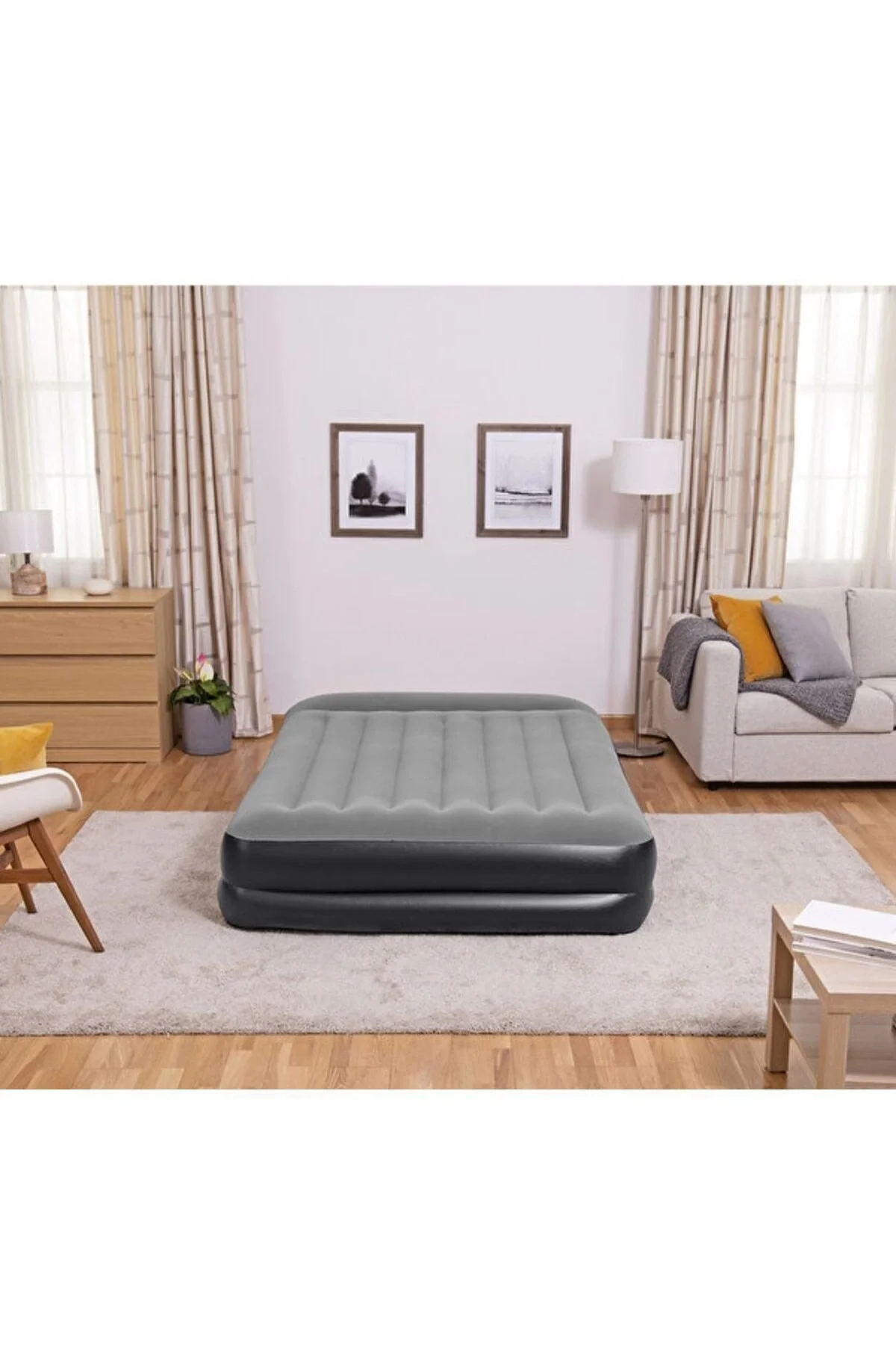 Çift Kişilik Elektrikli Pompa Entegreli Kendinden Yastıklı Şişme Yatak 203x52x46cm Fiyatı, Yorumları ve Özellikleri