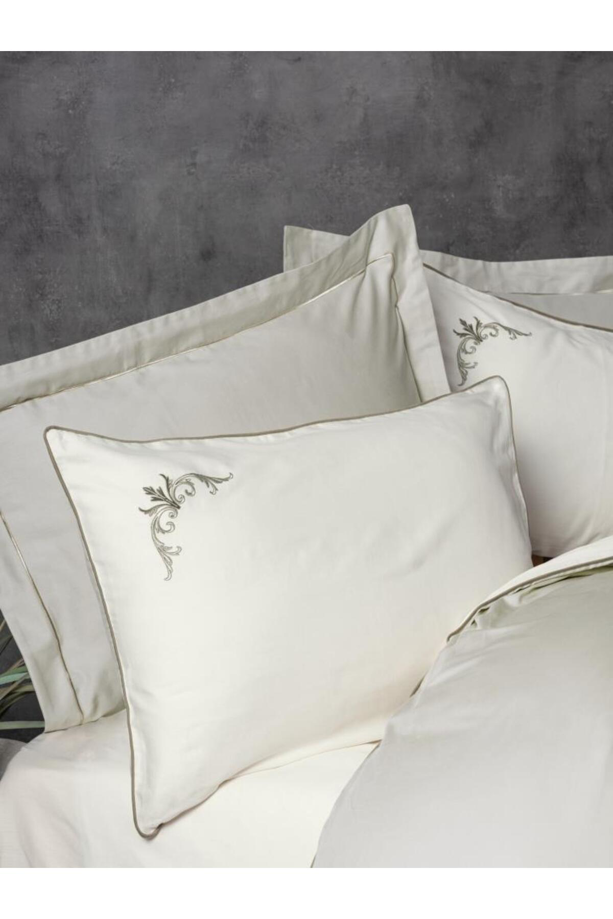 Doremodam Çift Kişilik Elit Saten Nev Takımı Teresa Bej