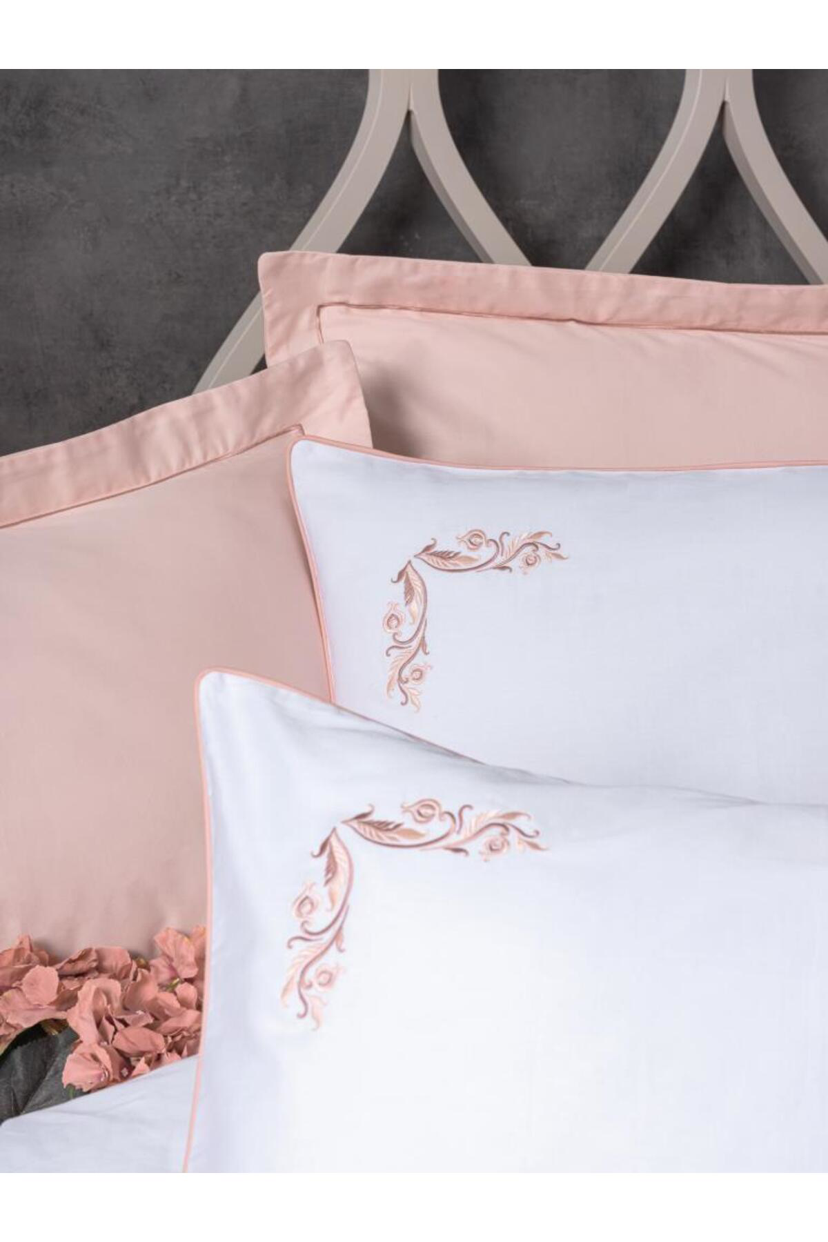 Woman Çift Kişilik Elit Saten Nev Takımı Melinda Pembe