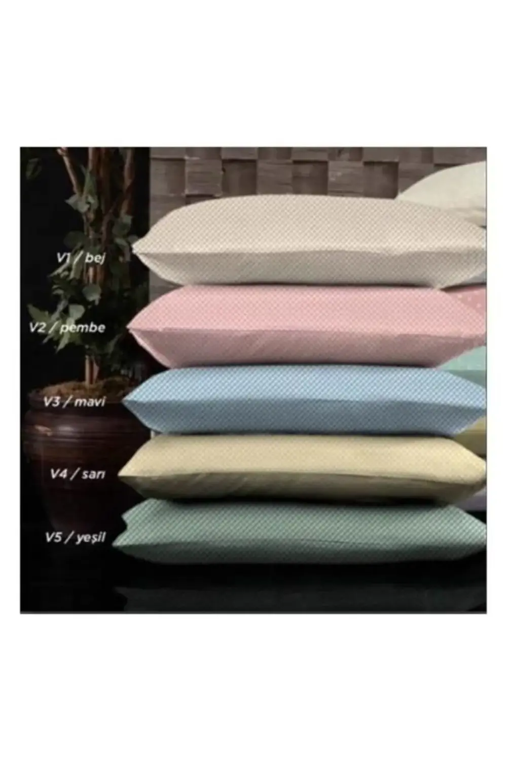 Sarev Çift Kişilik Fitted Çarşaf Set Bazaar Teo Bej