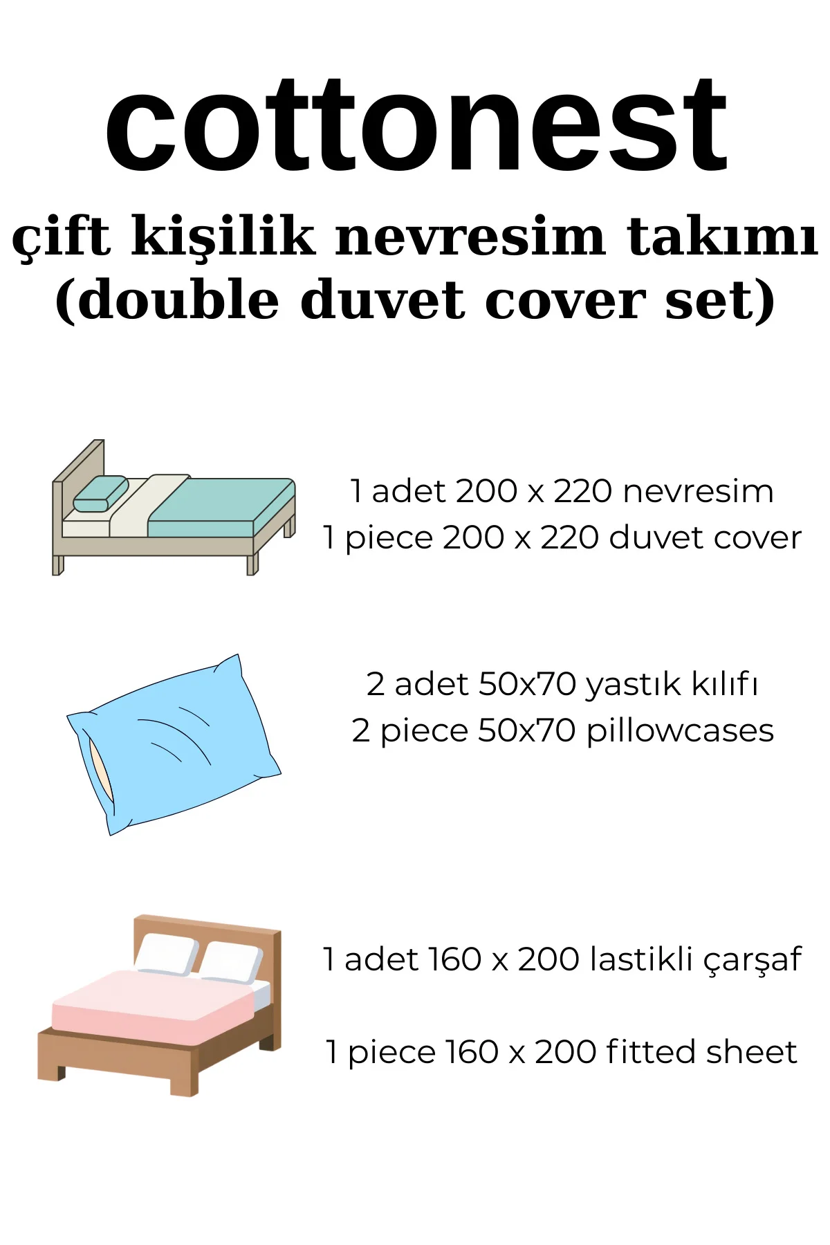 Çift Kişilik Kaktüs Desenli Gri Nevresim Takımı | Lastikli Çarşaf Çift Kişilik Kaktüs Desenli Gri Nevresim Takımı | Lastikli Çarşaf