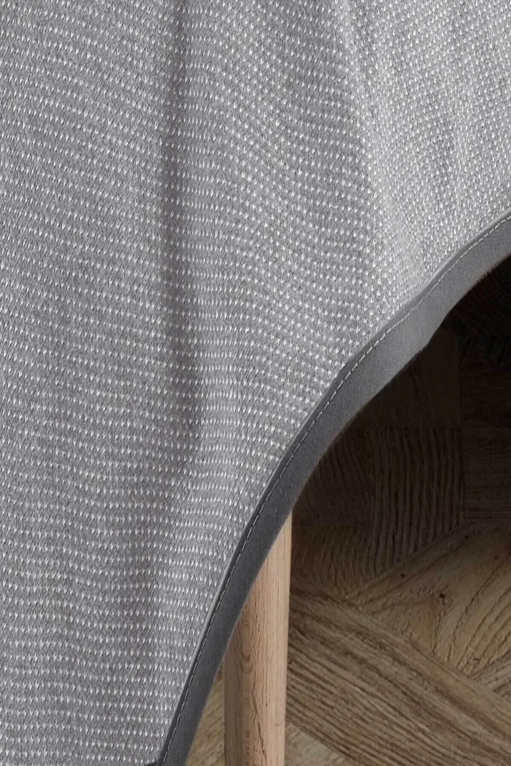 Çift Kişilik Klimalı Dört Mevsim Açık Gri Pike Yatak Örtüsü