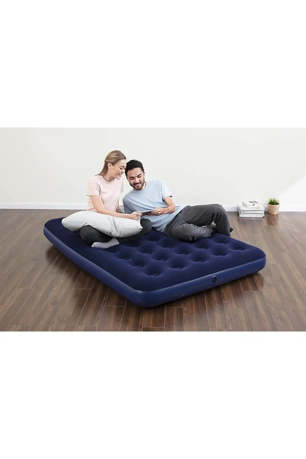 Çift Kişilik Lüx Şişme Mavi Yatak 67287