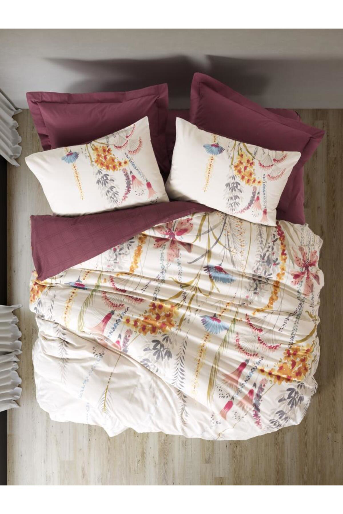 Doremodam Çift Kişilik Modeline Nev Takımı Flos Bordo