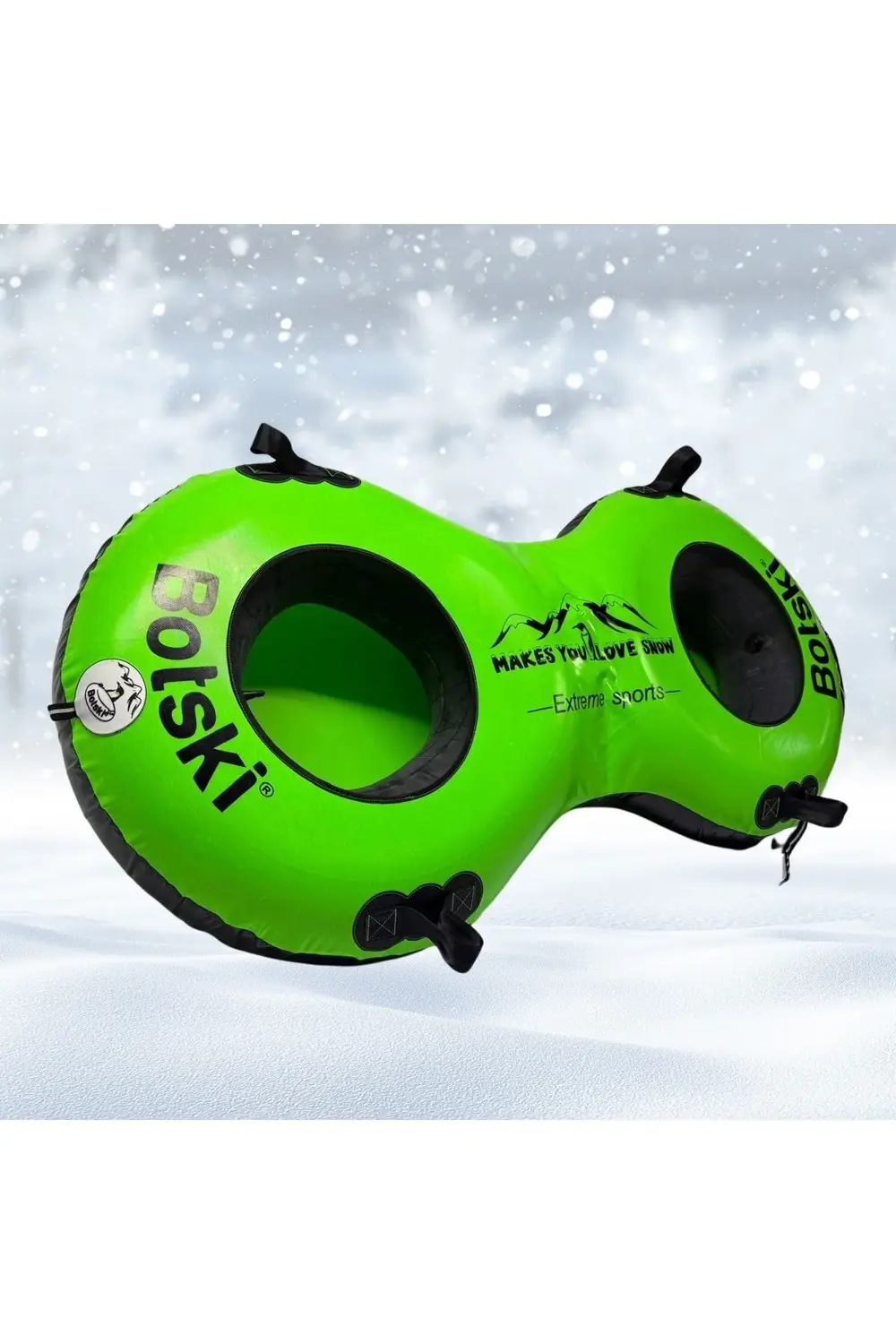 Çift Kişilik Neon Şişme Kar Botu & Kar Kızağı