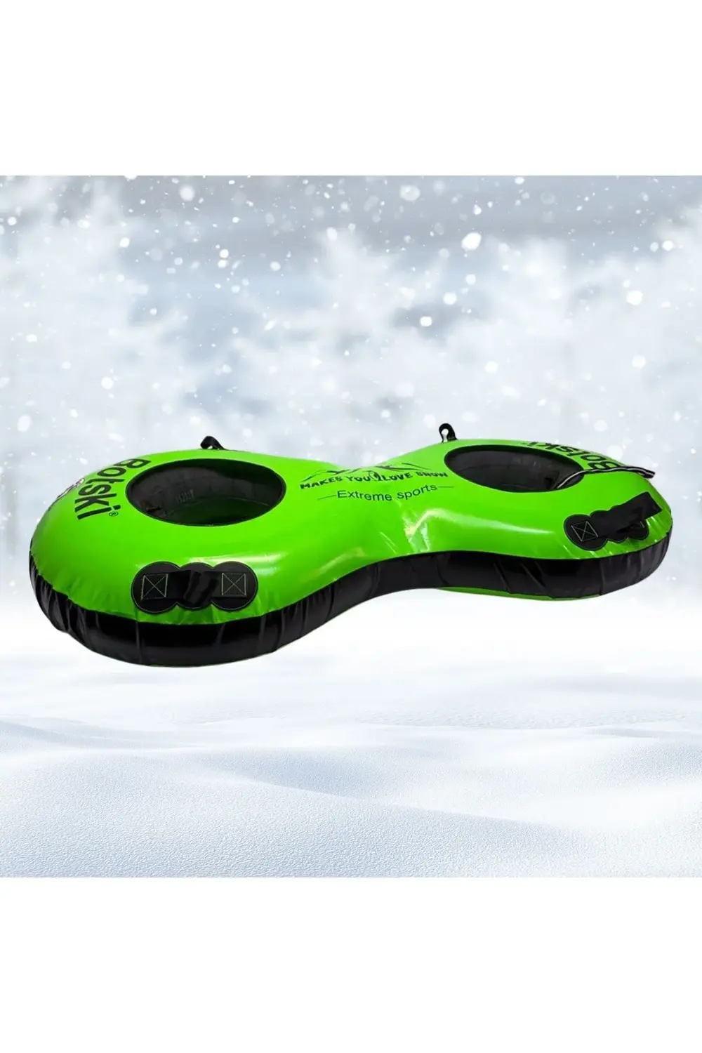 Çift Kişilik Neon Şişme Kar Botu & Kar Kızağı