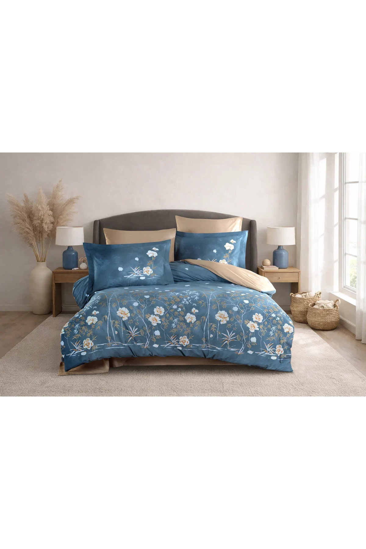 Çift Kişilik Poplin Nev Parlin Aqua