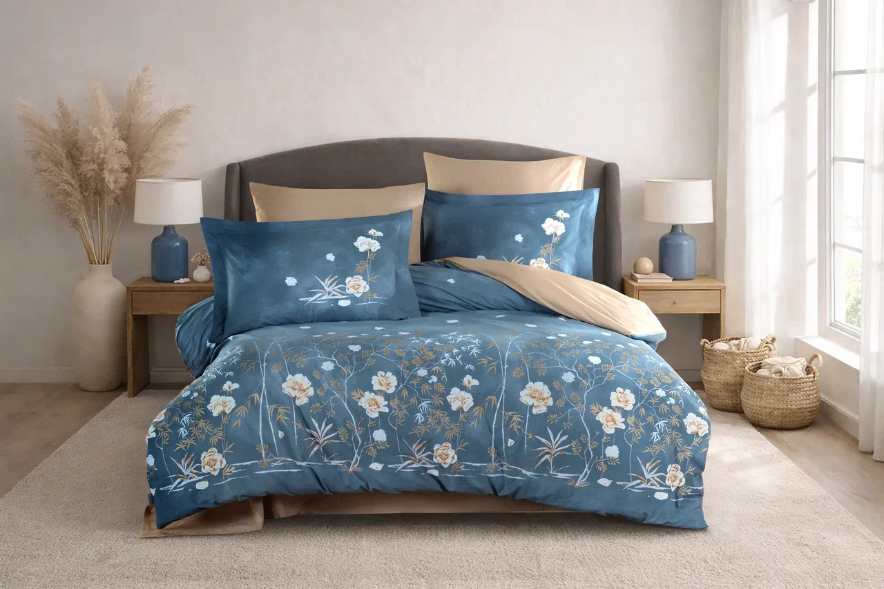 Çift Kişilik Poplin Nev Parlin Aqua