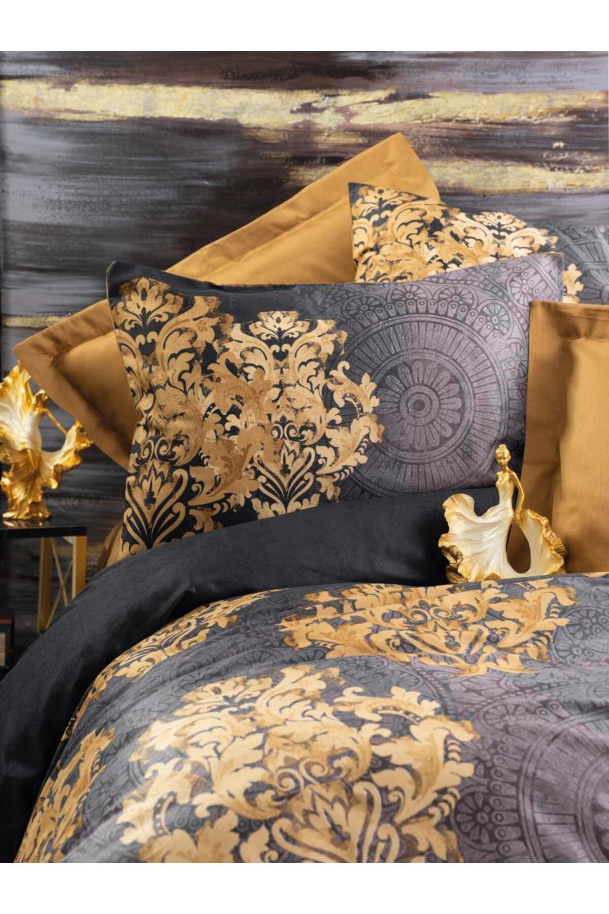 Angoravi Çift Kişilik Saten Nev Takımı Jadira Bej