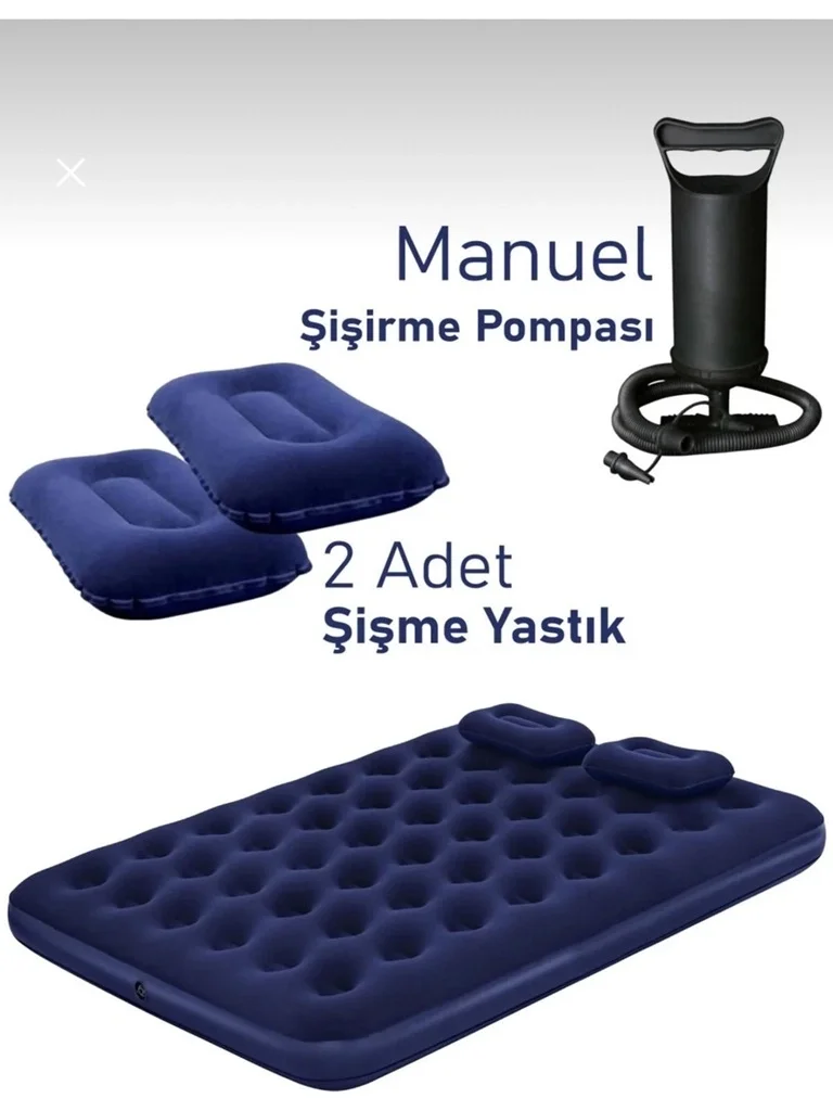 Çift Kişilik Şişme Yatak Dahili Pompalı 203x152x22 Cm 2 Yastıklı Fiyatı, Yorumları ve Özellikleri