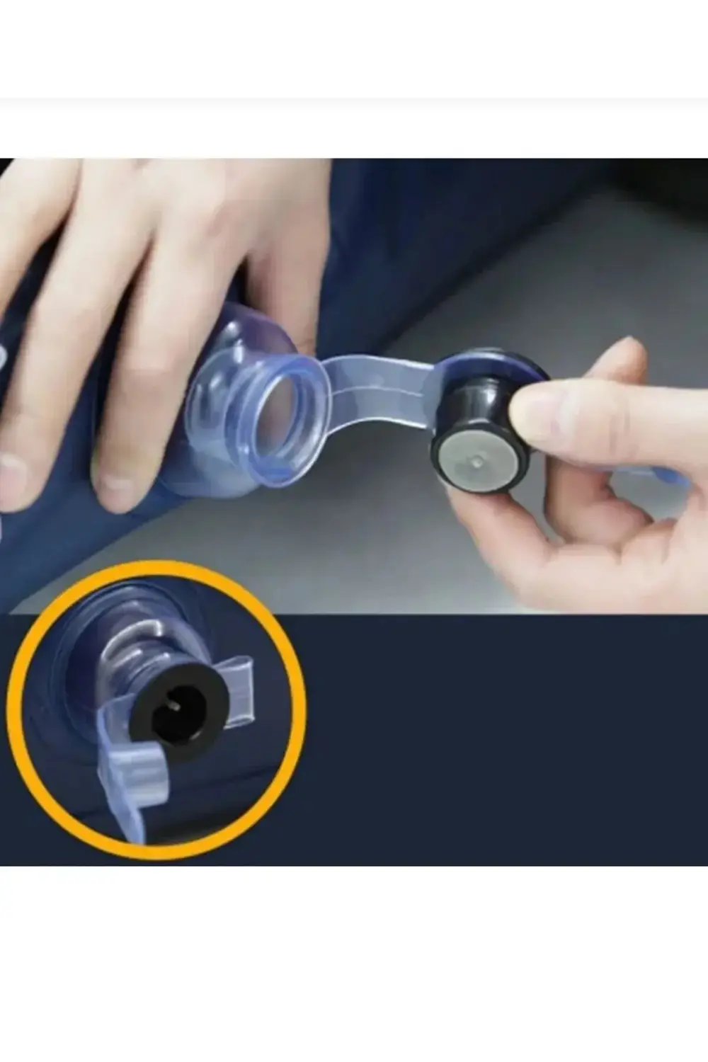 Çift Kişilik Şişme Yatak Elektronik Otomatik Pompa Çakmaklık Giri