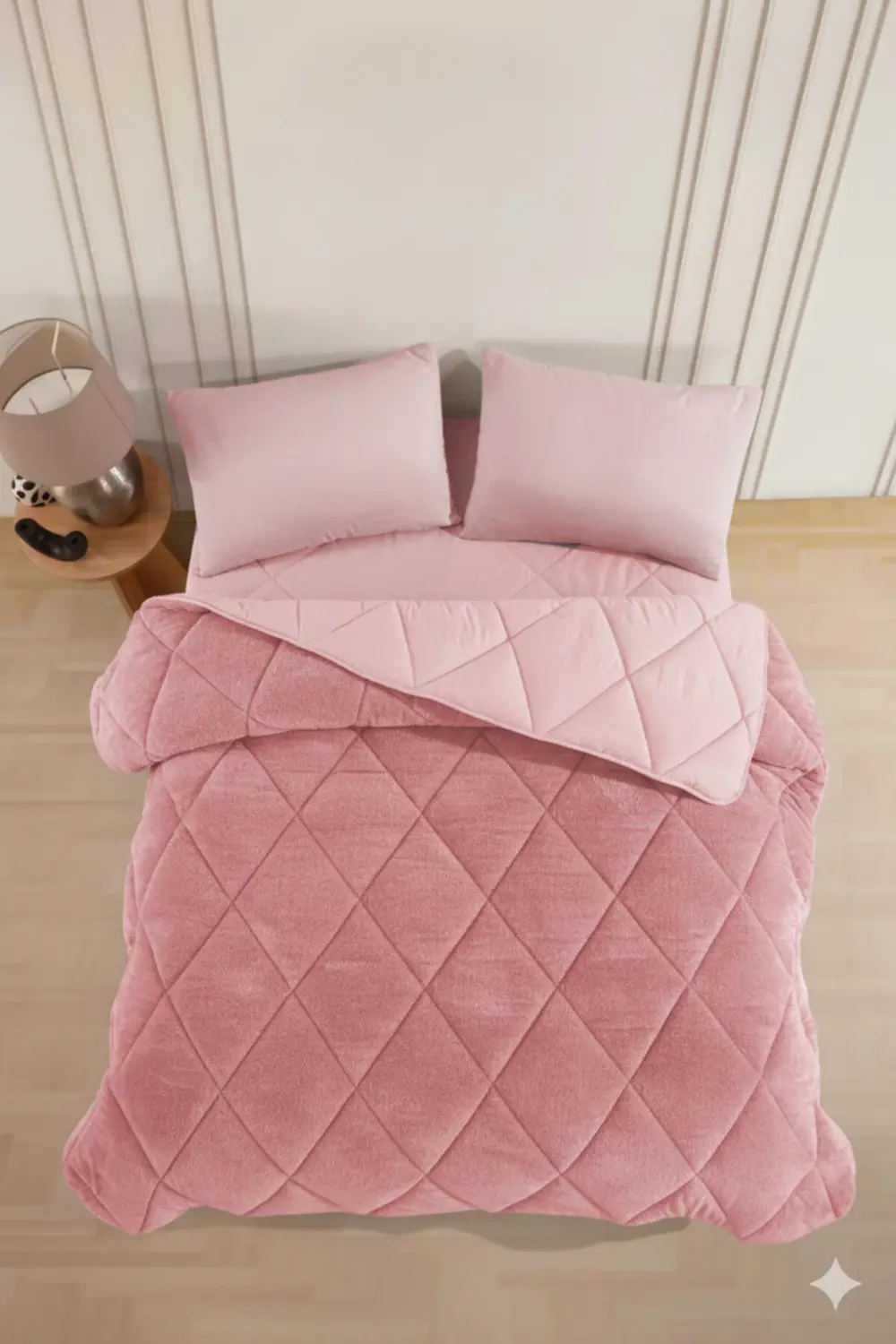 Çift Kişilik Wellsoft Yorgan Uyku Seti - Lastikli Çarşaflı 2 Yast