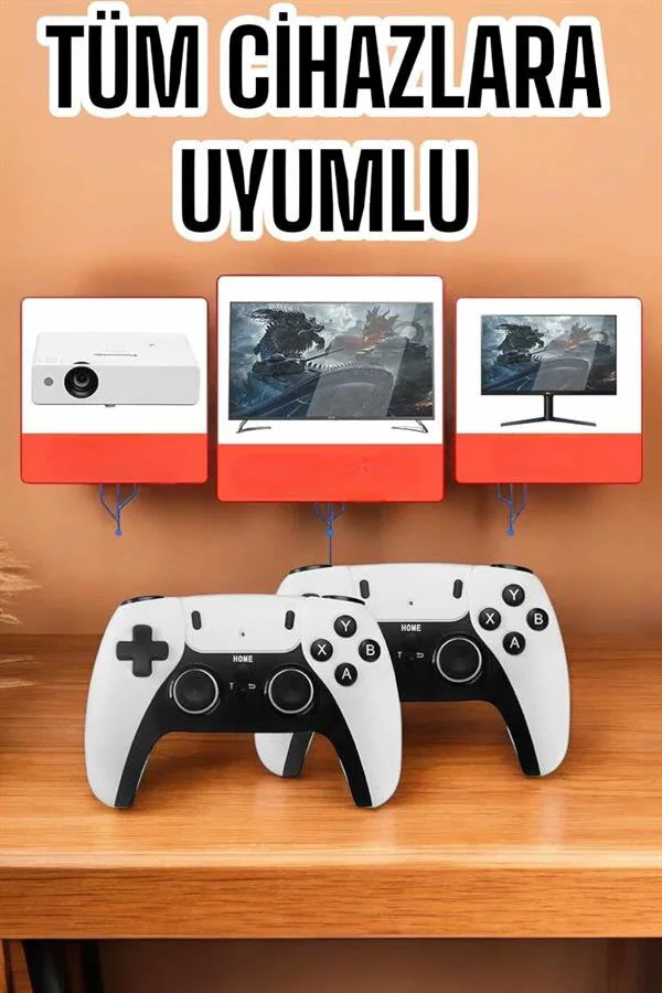 Çift Kollu Retro Oyun Kolu 3D Game Stick - Yüksek Çözünürlük, Çift Joystick, 30K Oyun