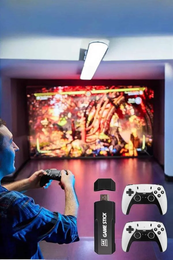 Çift Kollu Retro Oyun Kolu 3D Game Stick - Yüksek Çözünürlük, Çift Joystick, 30K Oyun