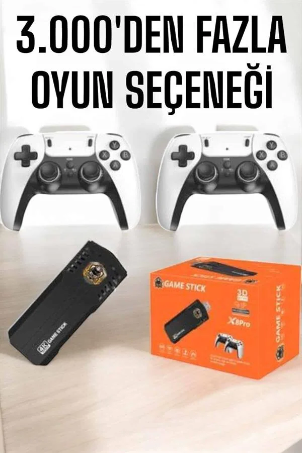 Çift Kollu Retro Oyun Kolu 3D Game Stick - Yüksek Çözünürlük, Çift Joystick, 30K Oyun