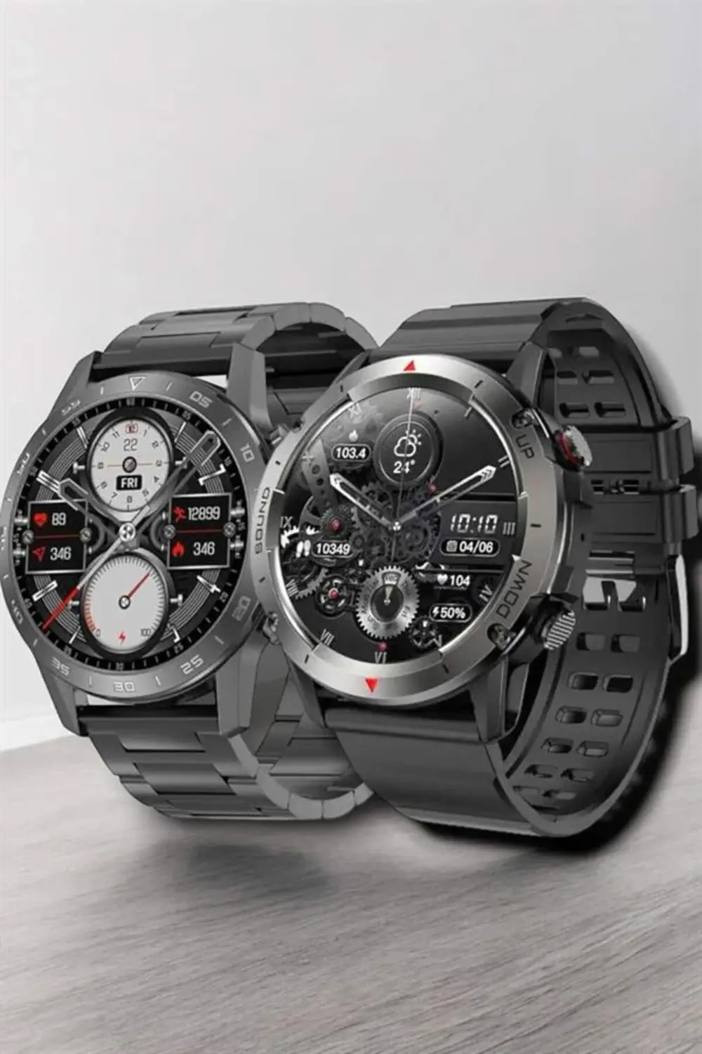 Çift Kordonlu Yüksek Çözünürlüklü Akıllı Saat Uyku İzleyici & Spo