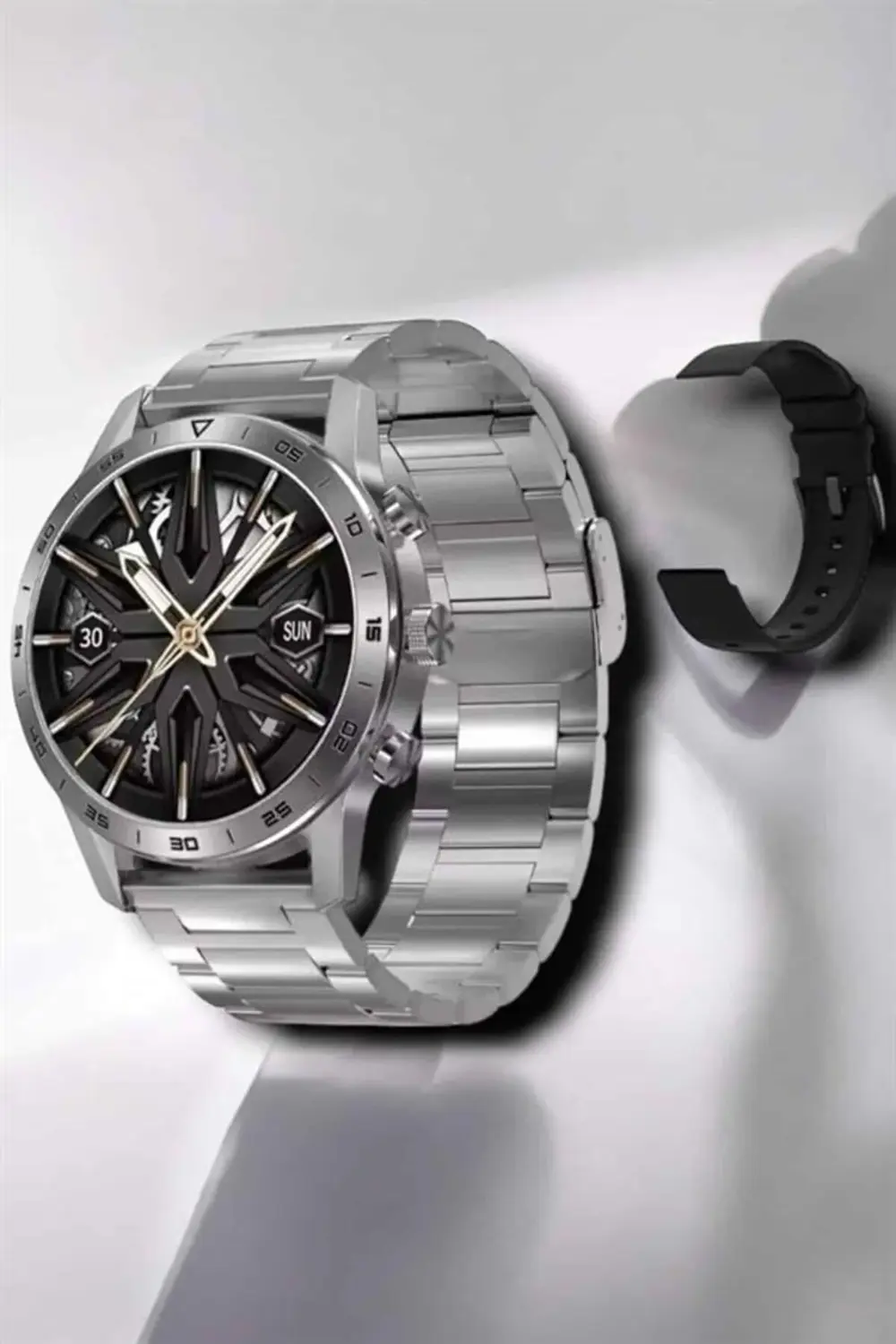 Çift Kordonlu Yüksek Çözünürlüklü Akıllı Saat Uyku İzleyici & Spo