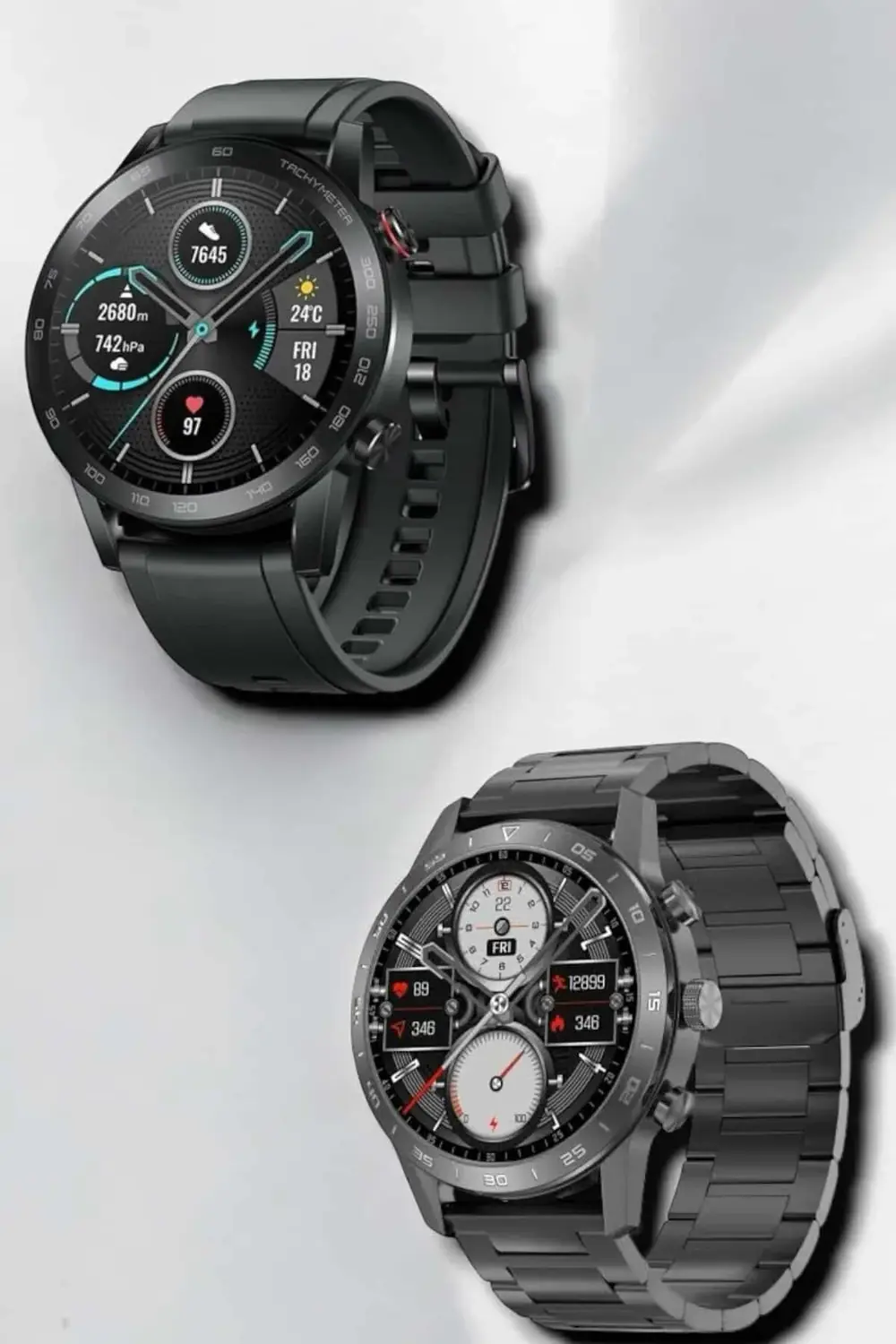 Çift Kordonlu Yüksek Çözünürlüklü Akıllı Saat Uyku İzleyici & Spo