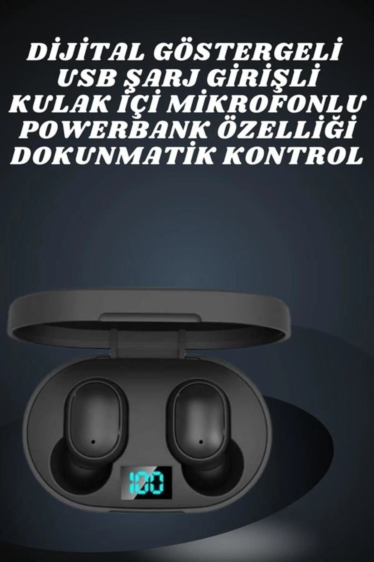 Çift Kulaklık Kampanyası Dokunmatik Kontrol Kulak İçi Yüksek Ses 