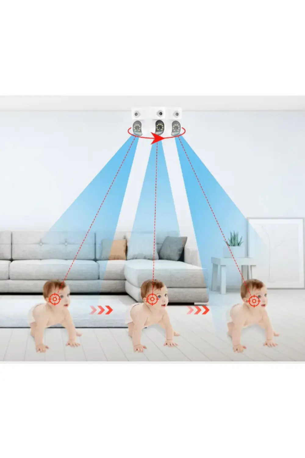 Çift Lensli İç Mekan Wi-Fi Kamera