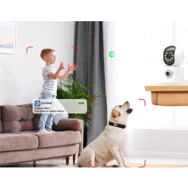 Çift Lensli İç Mekan Wi-Fi Güvenlik Kamerası