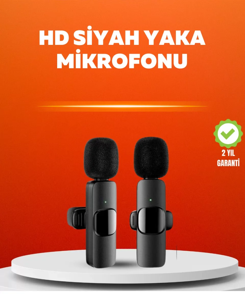 Çift Mikrofonlu Kablosuz Kayıt Seti iPhone Uyumlu Mini Mikrofon - Lisinya Çift Mikrofonlu Kablosuz Kayıt Seti iPhone Uyumlu Mini Mikrofon - Lisinya