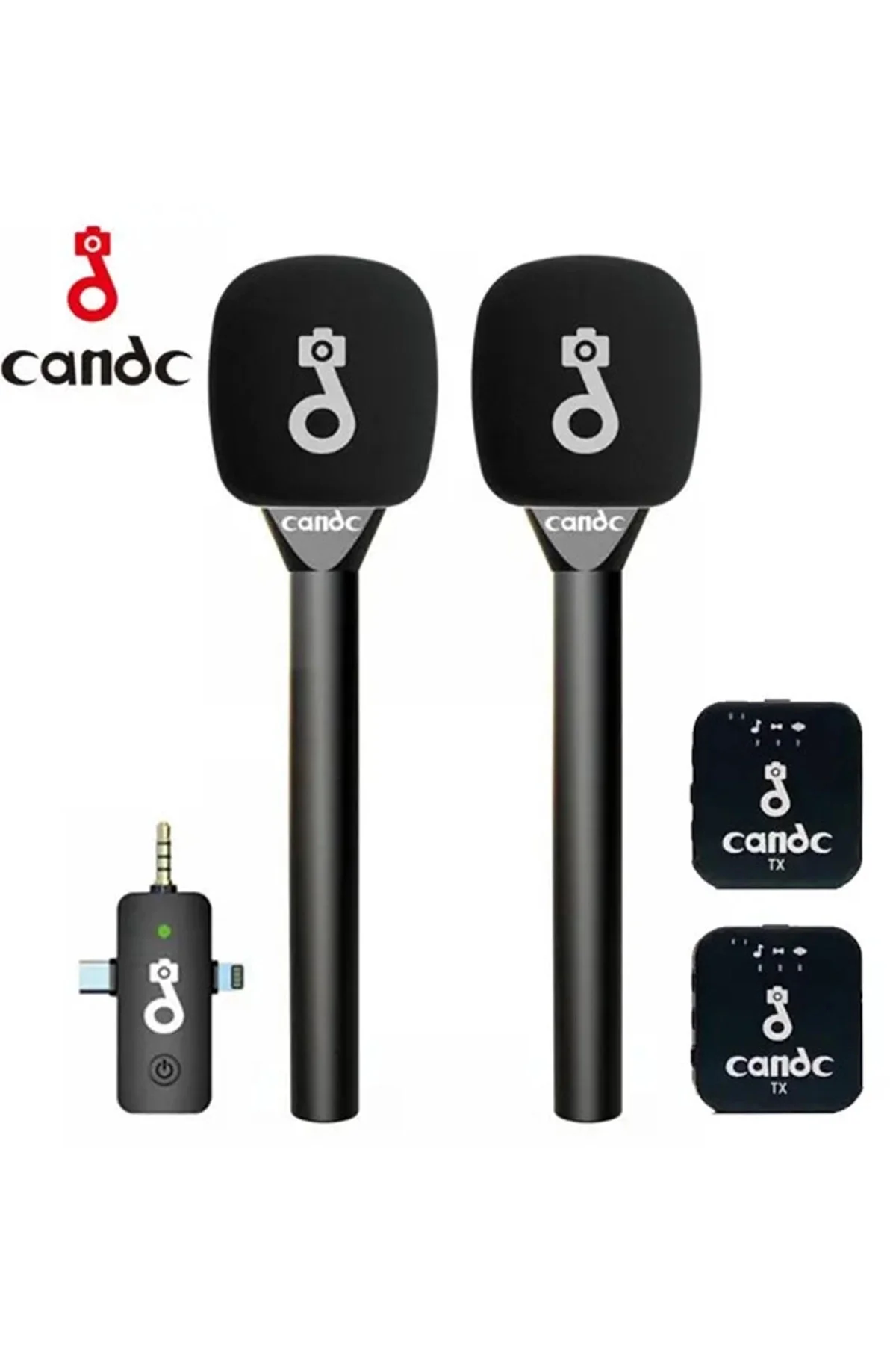 Çift Mikrofonlu Profosyonel Kablosuz Yüksek Kaliteli Ses Kaydı Rö