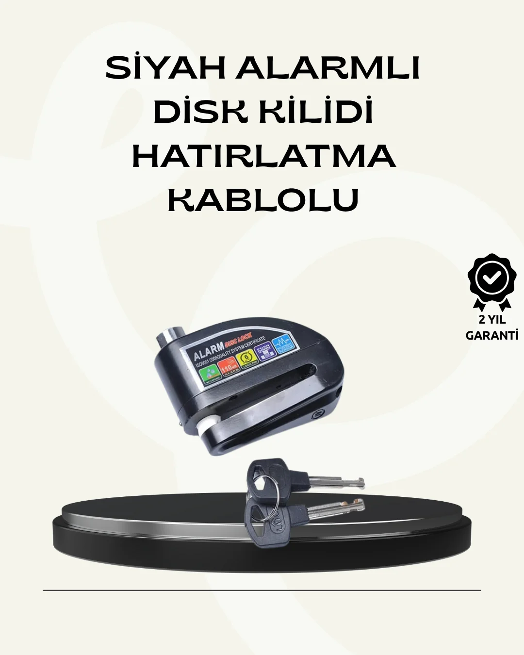 Çift Modlu 110dB Alarmlı Disk Kilidi Suya Dayanıklı Fiyatı, Yorumları ve Özellikleri