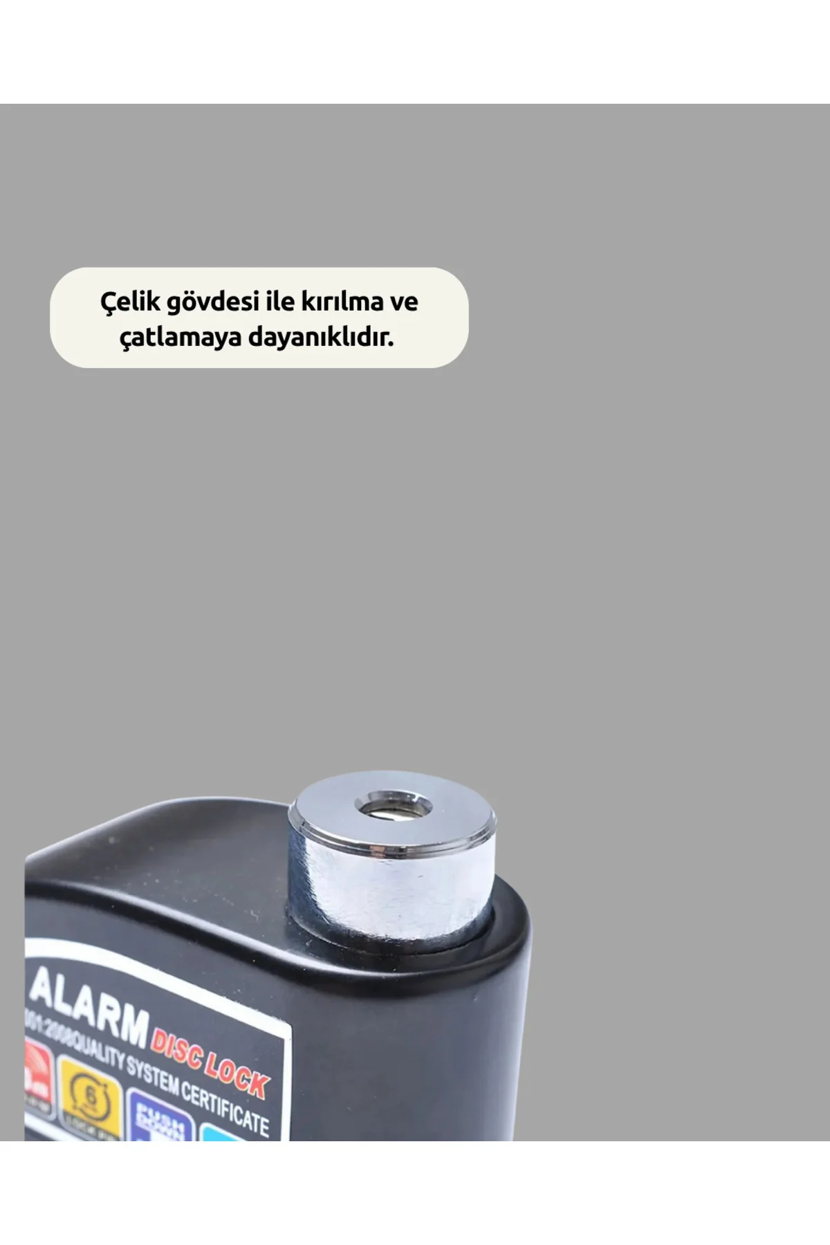 Çift Modlu 110dB Alarmlı Disk Kilidi Suya Dayanıklı