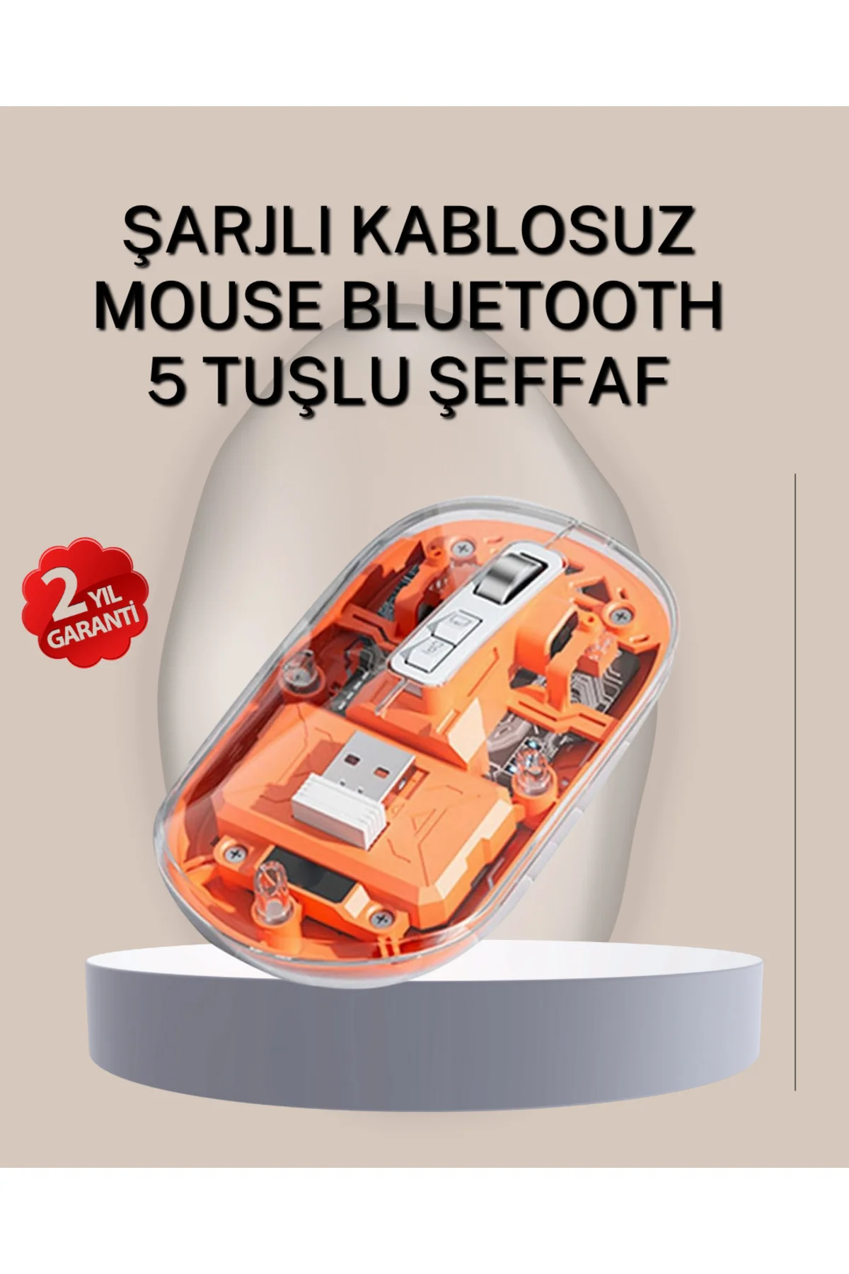 Çift Modlu Fare – USB Alıcılı ve Bluetooth Bağlantılı