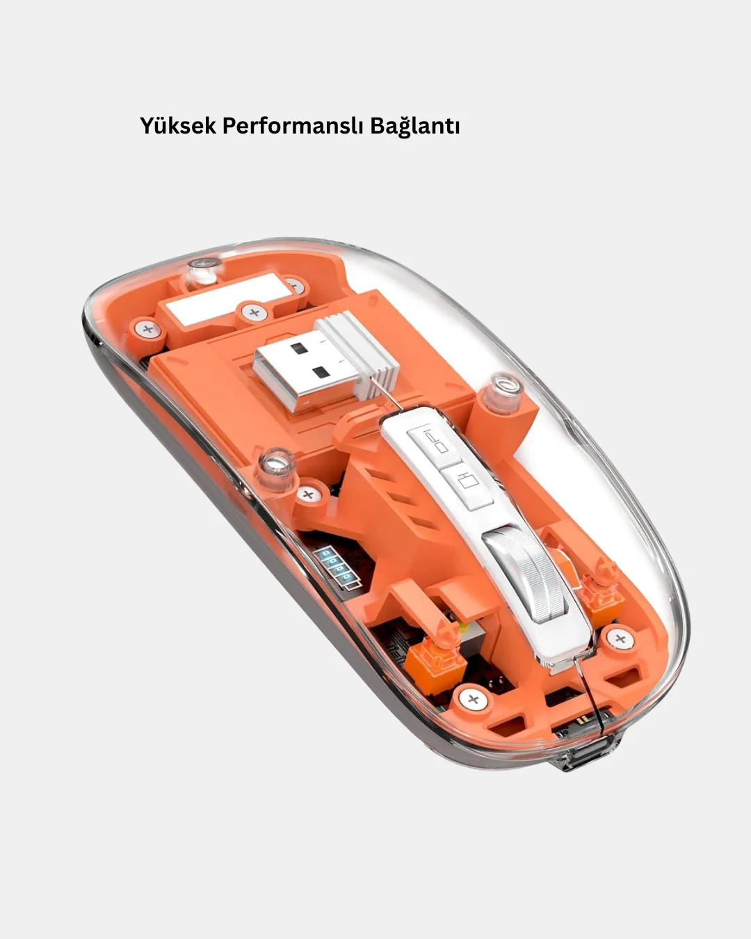 Çift Modlu Kablosuz Bluetooth 5.0 + 2.4GHz Mouse – 3 Cihaz Bağlan
