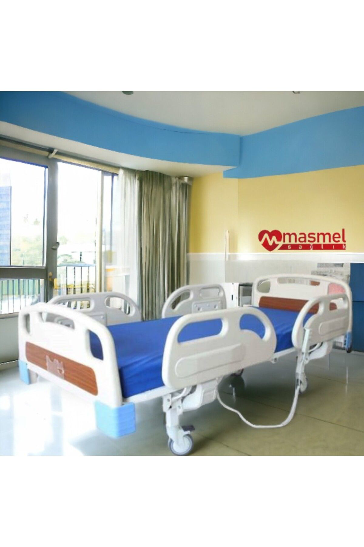 Medikal Marketi Çift Motorlu Hasta Karyolasi + Yatak