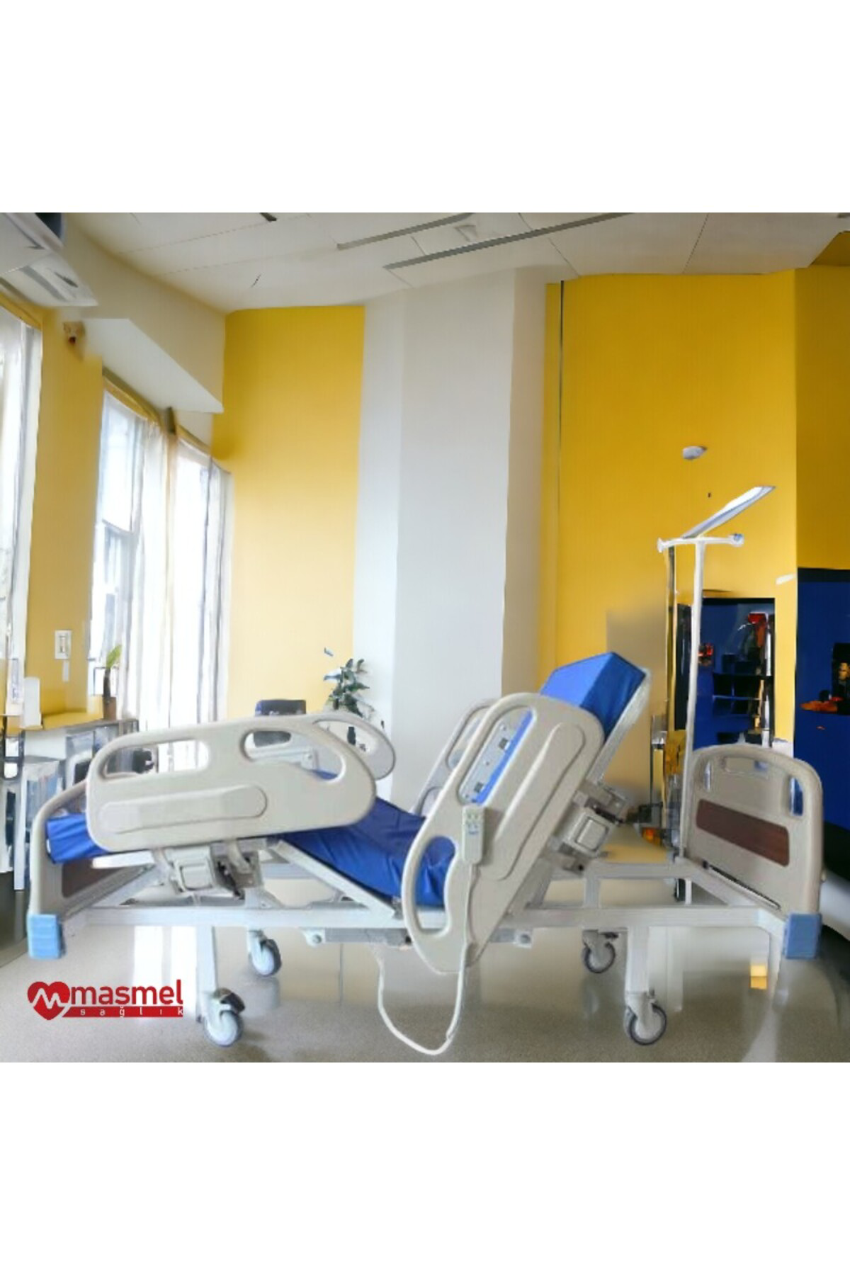 Medikal Marketi Çift Motorlu Hasta Karyolasi + Yatak