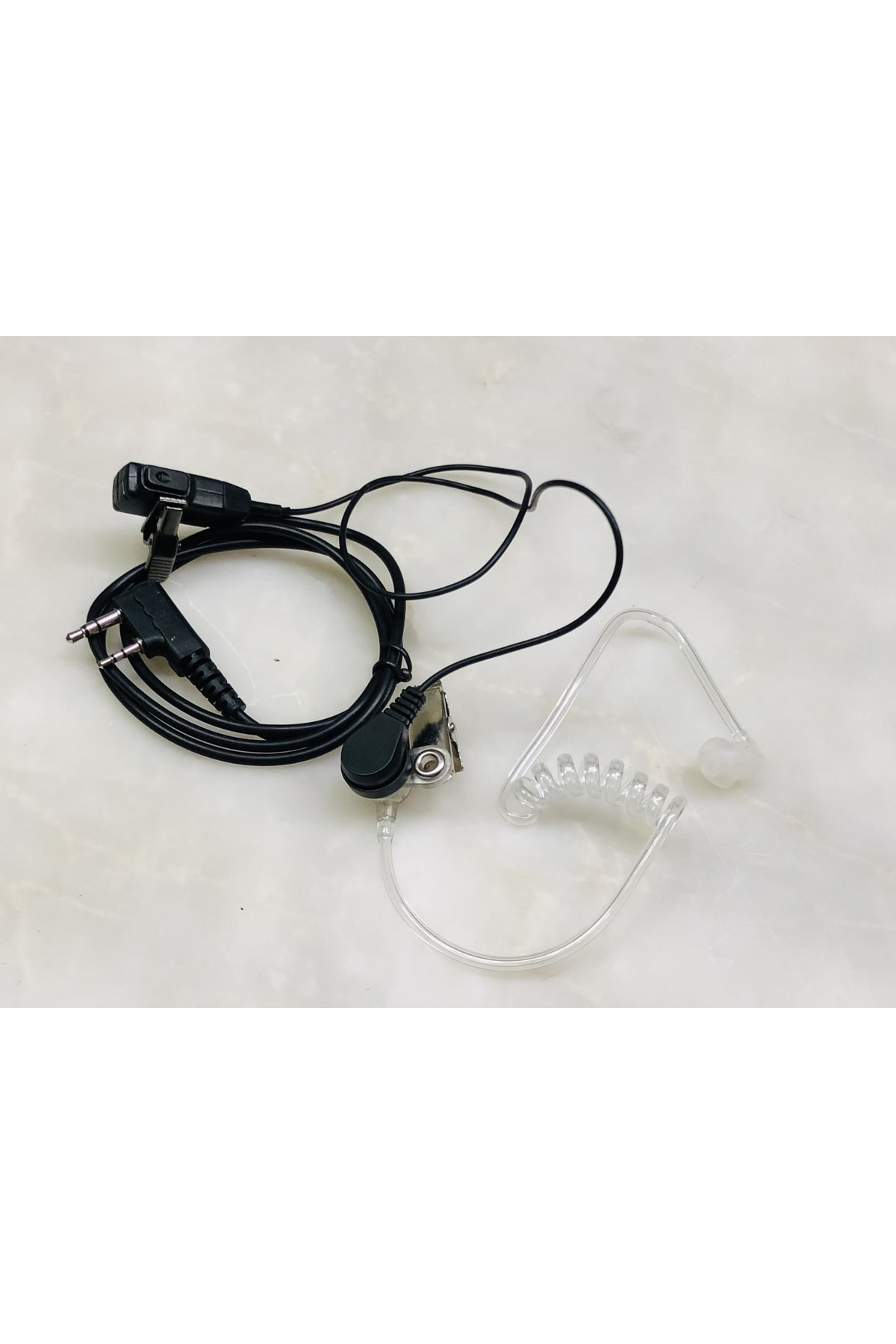 Çift Pinli Hyt Motorola Hytera El Telsizi Için Şeffaf Akustik Hel