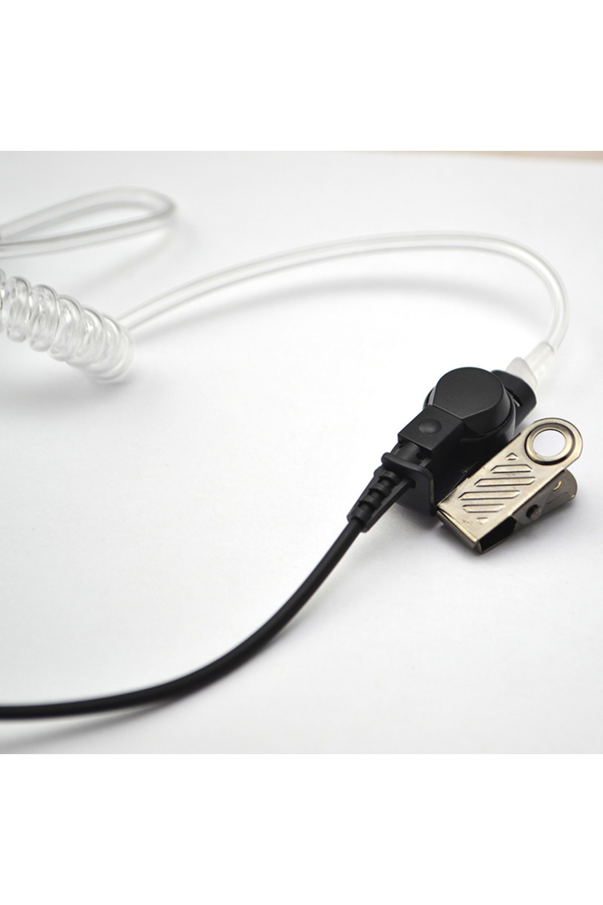 Çift Pinli Motorola Hyt Hytera El Telsizi Için Şeffaf Akustik Tel