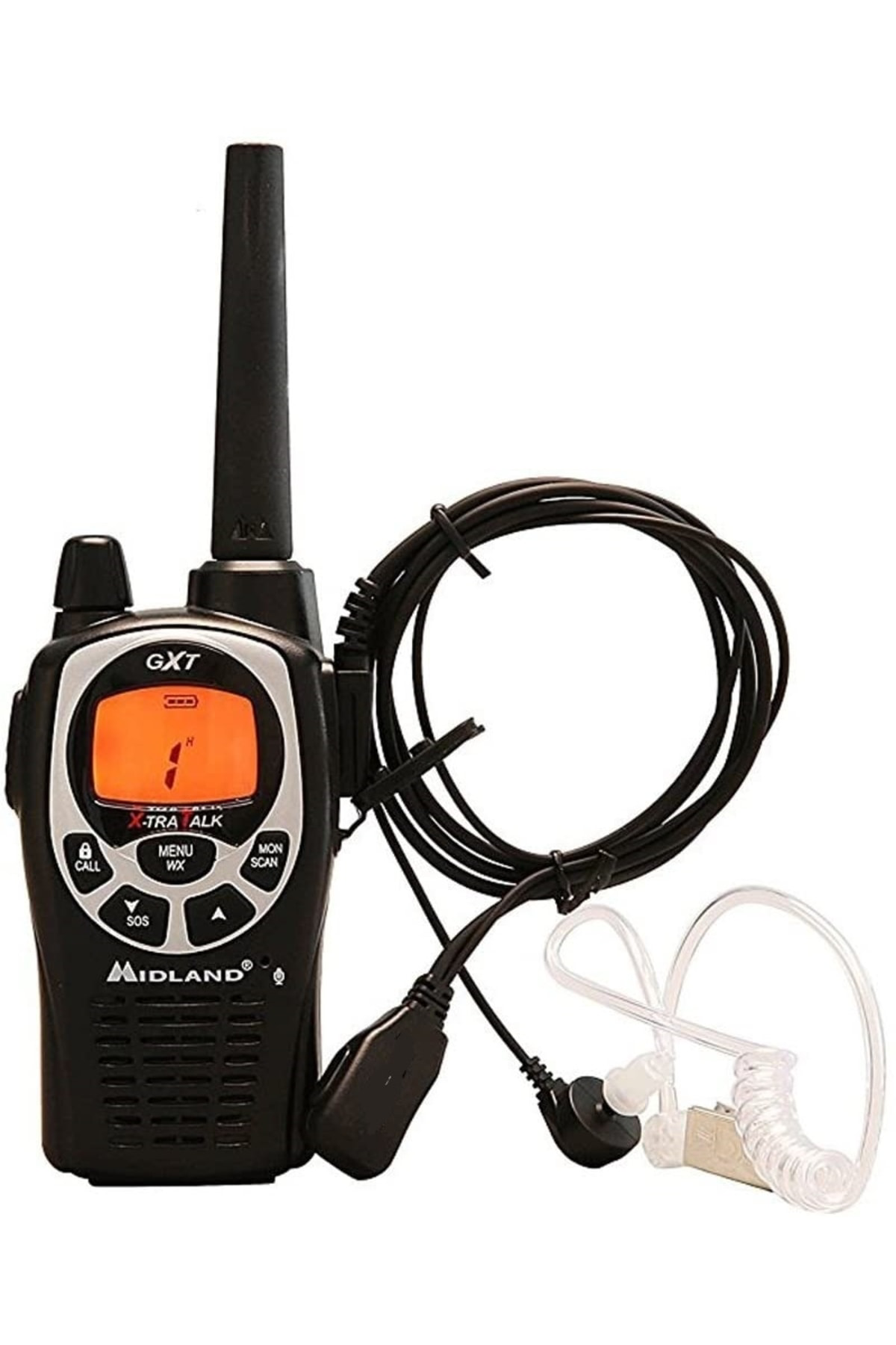 Çift Pinli Motorola Hyt Hytera El Telsizi Için Şeffaf Akustik Tel